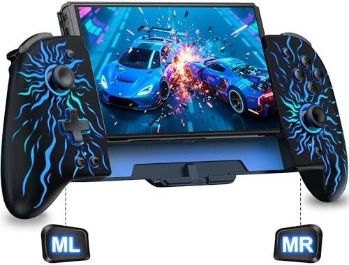 NealGamefy Switch Controllers,Wireless Switch Pro Controller for Nintendo Switch/OLED Controller,Upgrade Full-Size Ergonomic One Piece Handheld Controller with Programmable,TURBO,Vibration