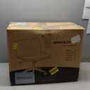 Marsail Armless-Office Desk Chair with Wheels: PU Leather Cross Legged Wide Chair,Comfortable Adjustable Swivel Task Chairs for Home,Office,Make Up,Small Space,Bed Room(Light Beige)