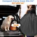 XXLarge Popup Portable Dog Houses, 10'x4.8'H Assembly-Free Gazebo-Style Kennel Dog Playpen Pet Screen Tent Sun Shade Shelter, Dog Crates Canopy for Travel Camping Anti-Bugs with Leakproof Bottom
