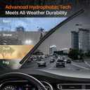 DOG TAIL Water Repellent Silicone Wiper Blades 24" 20" Set with Multiple Adapters and 2 Refills, Automotive Replacement Front Windshield Wiper Blades for My Car with Water Repellency Formula DropClear