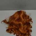 morvally Women 13" Short Wavy Ginger Orange Wig for Cosplay Costume Halloween Party