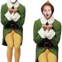 Buddy The Elf Christmas Outdoor Decorations, Elf Face in Hole Photo Props Backdrop, Funny Christmas Yard Sign with Stakes, Xmas Tree Topper Ornaments Party Decor Supplies Garden Lawn Decorative Signs