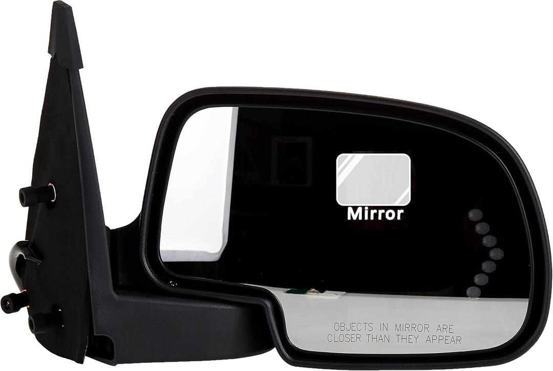 Fit System 62133G Passenger Side Mirror for Escalade, Yukon, Silverado, Sierra, Suburban, Tahoe, Denali/XL, Silverado/Sierra Classic, blk/PTM Cover, Arrow Signal, Heated Power