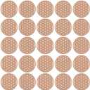 Flower of Life Gold Plated Thin Metal Sticker for Stone Crystal, Adhesive Pyramid Sacred Geometry Metal Energy Decor Sticker,Meditation Decor (Rose Gold, 20mm Diameter)