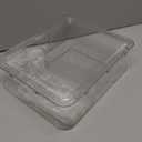 Clear Plastic Storage Bin with Lid, Organizer for Pantry, Office, Bathroom, Kitchen, Snack, Tea Bag, Coffee Container (Small)