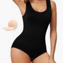 Shapewear Bodysuits for Women Tummy Control Brief Seamless Waist Trainer Round Neck Slimming Tank Tops 3Xl-4XL
