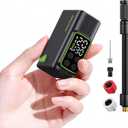 Bike Pump - 150PSI Portable Bicycle Floor Pump with Digital Gauge, Presta/Schrader Compatible, Auto Shut-Off for Road & Mountain Bikes