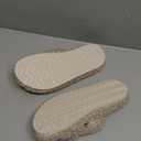 EverFoams Womens Fuzzy Open-toe Slippers Soft Comfy Memory Foam Indoor House Shoes (9-10, Vintage Khaki)