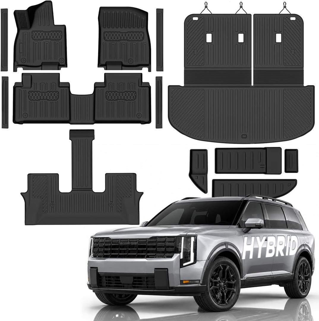 Floor Mats for Kia Telluride 2027(Only Hybrid) 7/8 Seats