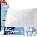Cooling Pillow for Sleeping Shredded Memory Foam CertiPUR-US Certified, Soft and Supportive Adjustable Pillow for Side, Back, Stomach Sleeper, Hot Sleeper Solution Stocking Stuffers Gifts for Boy Girl