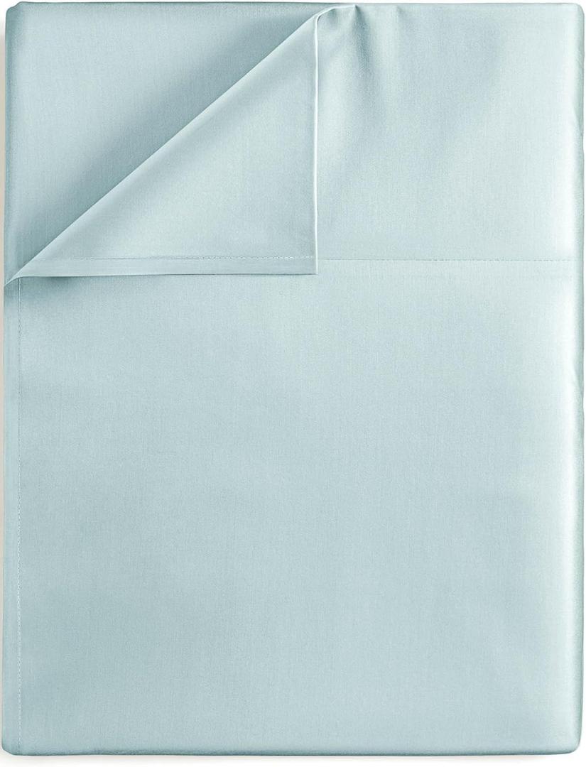 Good Sleep Bedding Flat Sheet King - 800 TC King Flat Sheet Only, 100% Egyptian Cotton Flat Sheets, Soft & Breathable Hotel Style Flat Sheets for King Size Bed - Light Blue