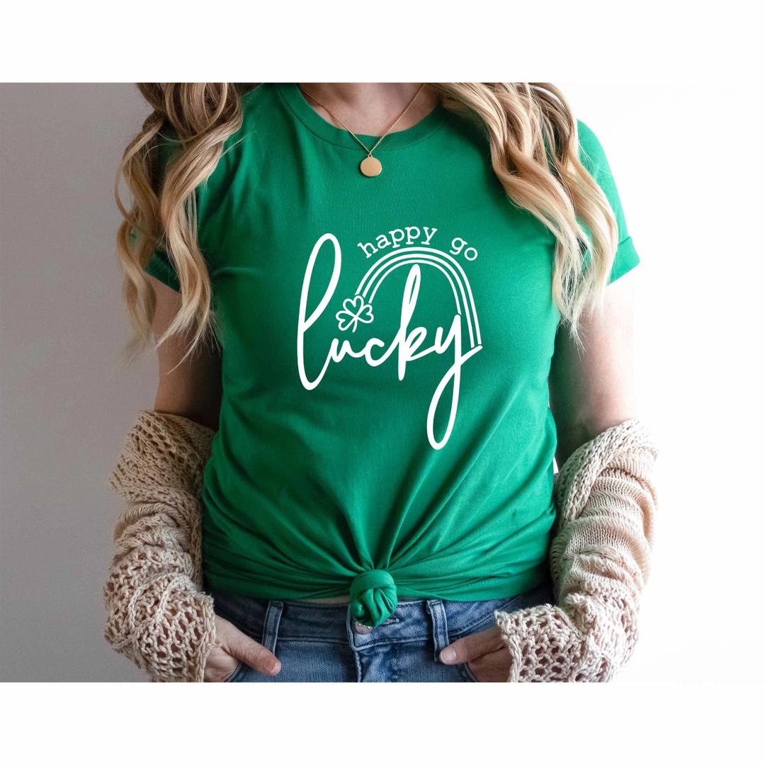 St. Patricks Day Shirts for Women Irish T Shirt Lucky Shamrock Shirt Saint Patricks Day Long Sleeve Tee Irish Gift Tops, Medium