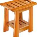 14 Inchs Shower Bench with Handle, Spa Shower Stool 400 lbs Capacity, Inside Shower Storage