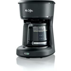 Mr. Coffee 5-Cup Mini Brew Switch Coffee Maker, Black