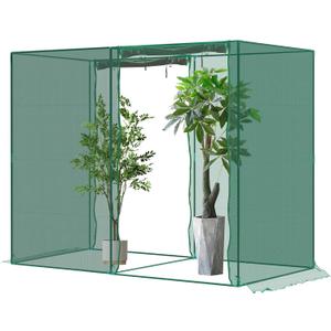 8'x4'x6' Crop Cage Plant Protection Netting Tent | Easy Installment Mesh Tent with Zippers for Vegetables Fruits and Plant | Suitable for Garden Yard and Lawn (4' x 8')