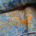 RELEANY Washable Area Rugs 6'x9' Non-Slip Modern Abstract Soft for Living Room Entryway Bedroom Nursery, Print Pattern, Teal Blue Green Orange Rust Red Coloreful