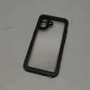 ANTSHARE for iPhone 17 Case, IP68 Waterproof Shockproof Case, [Built-in Screen Protector] - 12 FT Military Dropproof - Full Body Heavy Duty Rugged Phone Cover 6.3 inches - Black/Clear