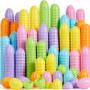 JOYIN 3.15" Pastel Easter Eggs, 50PCS Large Plastic Eggs, Empty Colorful Fillable Eggshells for Easter Hunt, Party Favor, Basket Stuffers Filler, Classroom Prize Supplies