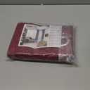 YoungsTex Burgundy Blackout Curtains 45 Inches Longfor Bedroom Kitchen Window - Wine Red Short Thermal Insulated Drapes with Grommet Room Darkening for Bathroom, 42 X 45 Inch, 2 Panels