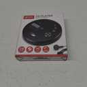 GPX PC332B - Reproductor de CD porttil con proteccin antideslizante, radio FM y auriculares estreo, color negro