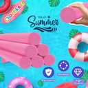 Floating Pool Noodles Foam Tube, Thick Noodles for Floating in The Swimming Pool, Assorted Colors, 52 Inches Long