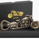 Unique Motorcycle Beer Gifts for Men Vintage Motorcycle Bottle Opener, Fathers Day Gift Birthday Christmas Gift for Him Dad Husband Grandpa Boyfriend