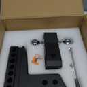 Tow Hitch- Fits 2.5'' Receiver Only, 6'' Drop/Rise Drop, Dual Ball (2'' X 2-5/16''), Adjustable Aluminum Trailer Hitch for Heavy Duty Truck -18,500 Gtw with Trailer Locks (Black)