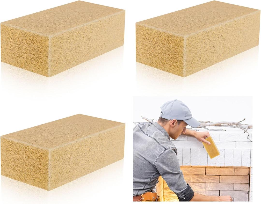 3 x Tessco for you 3 Pcs Reusable Soot Eraser Sponge for Dry Cleaning - Effective Soot Remover for Pet Hair, Dust, and Dirt on Painted Walls, Books, and Car Interiors