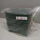 Clear Pantry Storage Organizer Bins, Green, 6 Packs