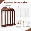 Wooden 1/64 Model Car Display Box with Package,Holds 50 Cars,Wall-Mounted & Desktop