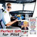 QTDS Pilot Gifts for Men Best Cool Gifts for Pilots - Aviation Lover Gift for Men, Dad, Son, Husband, Birthday Present for Pilot, 20 OZ Stainless Steel Insulated Travel Coffee Tumbler Cup
