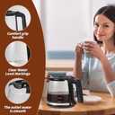 12 Cup Replacement Pot for Mr. Coffee, 12 Cup Carafe Replacement Pot Compatible with Mr. Coffee RF, LM, PC and SC Series