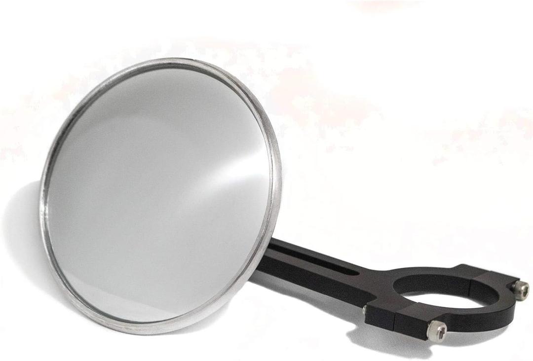 Longacre 52-22548 Spot Mirror, Clamp On, 1-3/4 Inch Roll Bar