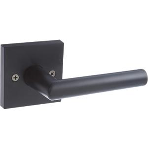 Kwikset 157MILSQT Milan Single Dummy Lever with Square Rosette, Iron Black