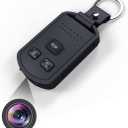 1080p Car Key Mini Security Hidden Spy Camera for Video and Photos,Motion Detection Night Vision Keychain Spy Camera Sport Mini Camcorder-No Audio