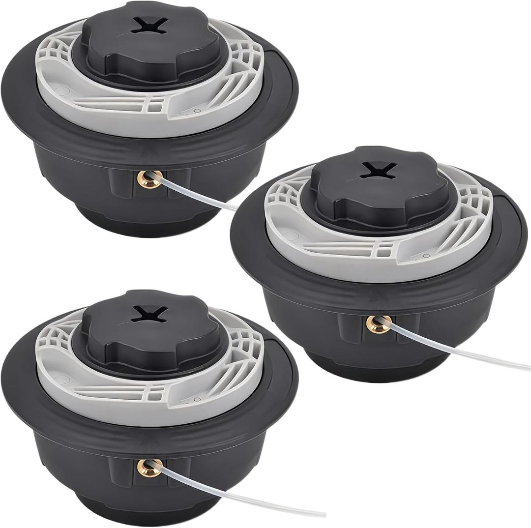 3 Pack C6-2 Trimmer Head for Stihl FS38 FS40 FS40C FS45 FS46 FS50 FS50C FSA60R FSA86R FSE60 FSE71 FSE81 Easy Loading Lawn Mower Garden Tool Accessories