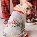 Haloumoning Family Christmas Pajamas Matching Sets Xmas PJs Sets Holiday Jammies Sleepwear Grey, Size: 5-6 Years