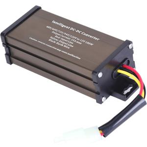 Pro Chaser DC-DC 120V 108V 96V 84V 72V 60V 48V Volt Voltage to 12V Step Down Voltage Reducer Regulator 180W 15A for Scooters & Bicycles Golf Cart
