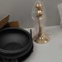 Metal Round End Table,Modern Pedestal Table,Corner Drink Tables,Accent Side Table Nightstand for Living Room,Patio and bar (Matte Black)