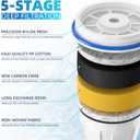 Water Filter Replacement by NUTTUTO Compatible with Zero Pitcher and Dispensers, for ZR-001, ZR-017 ZP-006 ZD-013 ZS-008, Multistage Filtration System to Reduce Lead, TDS, PFOA/PFOS, Chlorine, 6 Packs