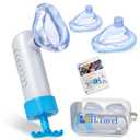 Choking Rescue Device Portable Airway Suction Rescue Device Anti Choking Device Choking First Aid Device for Kids and Adults Blue
