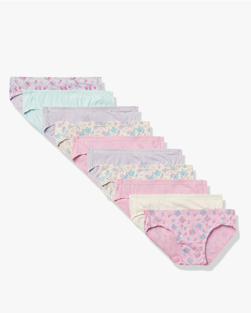 Hanes girls Pure Comfort Cotton Underwear 10-Pack, 3XL
