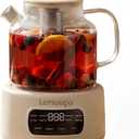 Lemuugo 1.2L Smart Electric Kettle with Tea Infuser, Borosilicate Glass Health Pot, Hot Water Kettle Electric, Digital Temperature Control with 24-Hour Timer, Tea, Stew & Dessert Cooker