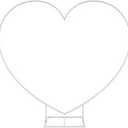 LANGXUN Large Size Metal Balloon Arch Kit, Wedding Heart Arch Stand, Love Balloon Column Arch Frame for Wedding, Bridal, Valentine's Day, Engagement and Birthday Party Supplies (White)