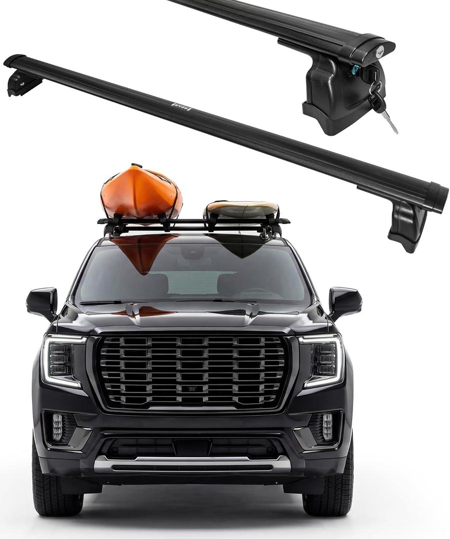 330LBS Roof Rack Cross Bars Fit for 2021-2026 Chevy Tahoe, Chevrolet Suburban, GMC Yukon & Yukon XL, Cadillac Escalade & Escalade ESV, Rooftop Carrier Crossbars Cargo Bars Accessories
