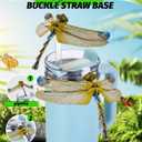 Straw Cover Compatible with Stanley Cup 30&40 Oz, Dragonfly Straw Topper for Stanley cups (Dragonfly)