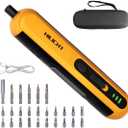 Precision Electric Screwdriver Set, 4V Cordless Mini Power Screwdriver with Push-to-Start & Button, 26 S2 Steel Bits, USB-C Rechargeable for Electronics, PC Repair & Furniture Assembly