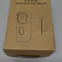 Anti-Theft Blink Doorbell Mount, Drill-Free Door Mount for Blink Video Doorbell (2nd Gen), Doorbell Bracket Holder with Rain Cover Not Block Doorbell Sensor Easy to Install for Business, Dorm, Rentals (Black)