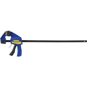 IRWIN QUICK-GRIP Bar Clamp, One-Handed Clamp/Spreader, 24-Inch (1964720), Blue