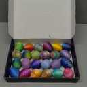 Rapean 3D Printed Dragon Eggs, Mystery Crystal Dragon Egg for Easter Basket Stuffers and Essentials, Unique Easter Toys & Decor, Fantasy Tabletop Decor for Kids & Collectors (24 Pack)